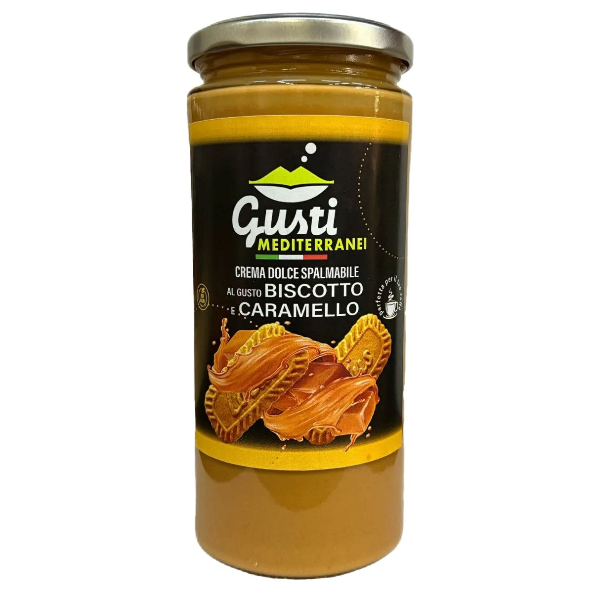 Crema dolce spalmabile Biscotto al Caramello 156 ML - 580 ML Gusti Mediterranei