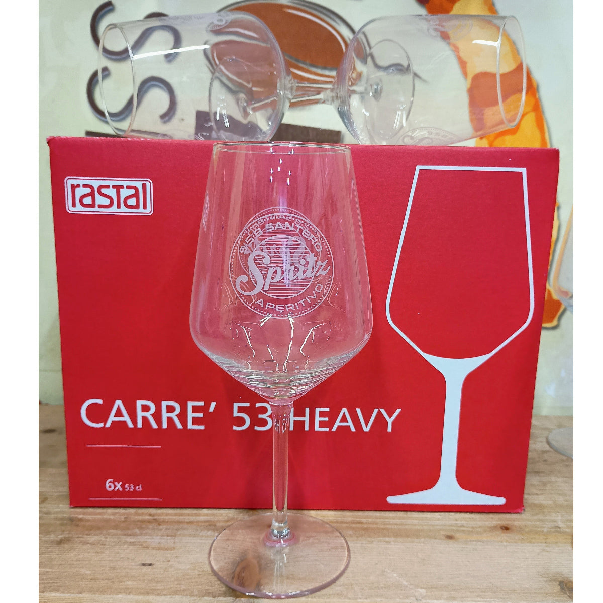 Set 6 Calici/Bicchieri Santero 958 Spritz in vetro