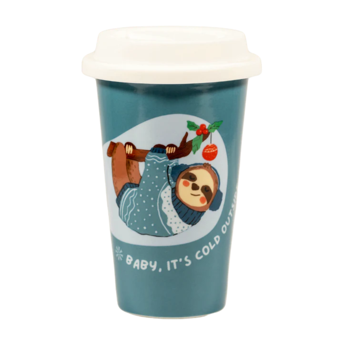 Tazza in ceramica "Bradipo Natale" Soorprendimi