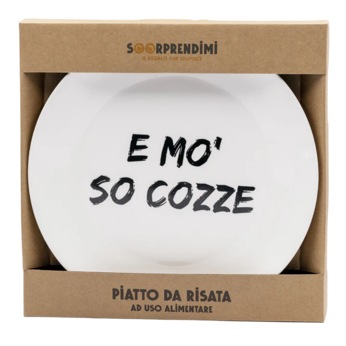 Piatto in ceramica "E Mò so Cozze" Soorprendimi