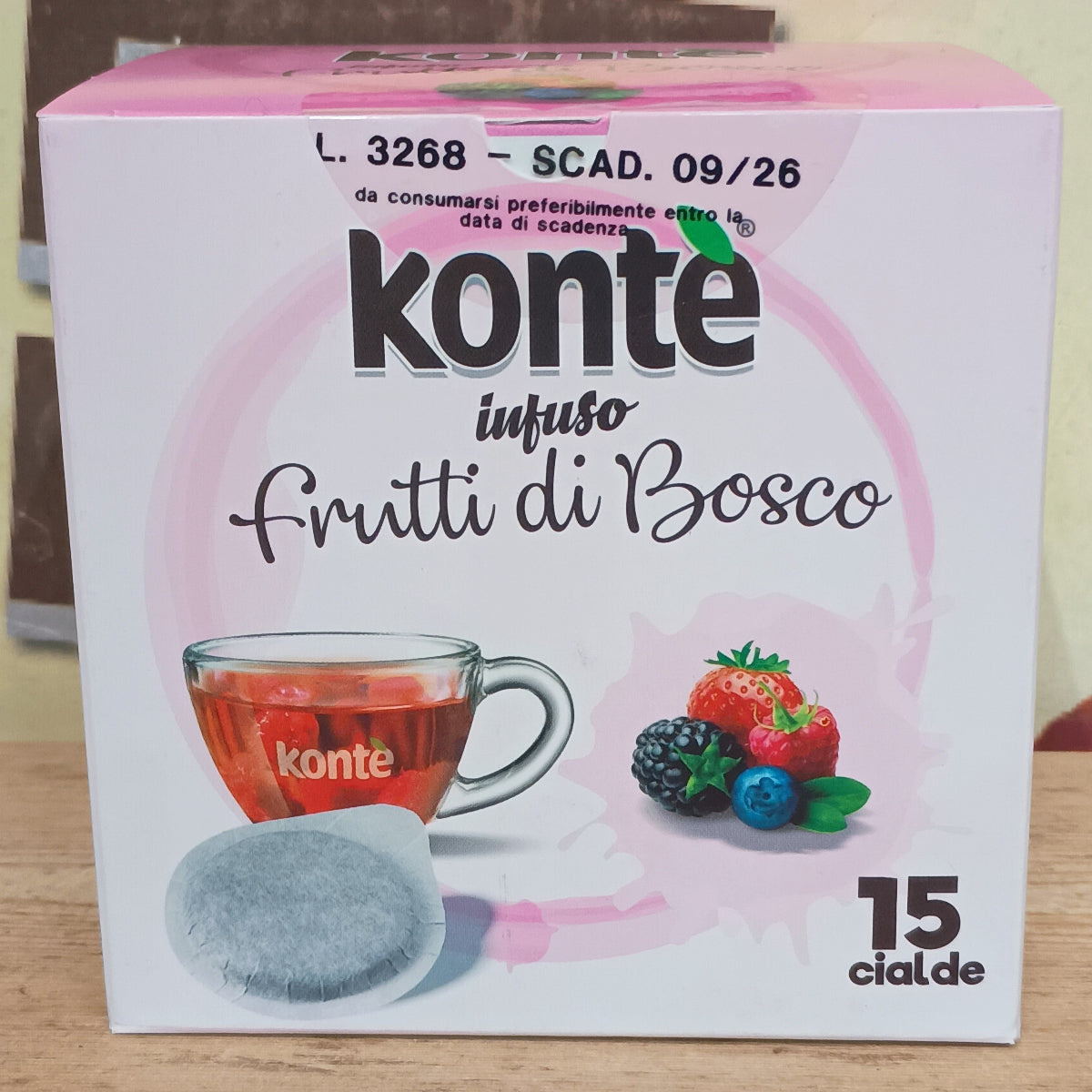 Cialde Frutti di bosco infuso in foglie Kontè
