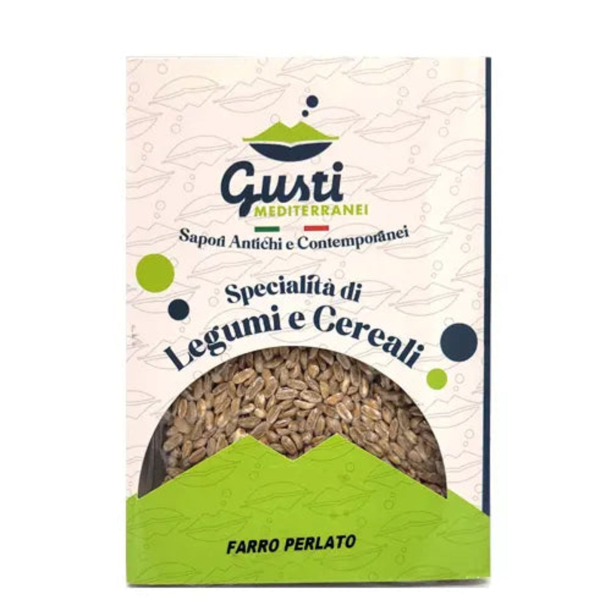 Farro Perlato decorticato vaschetta 500 GR Gusti Mediterranei