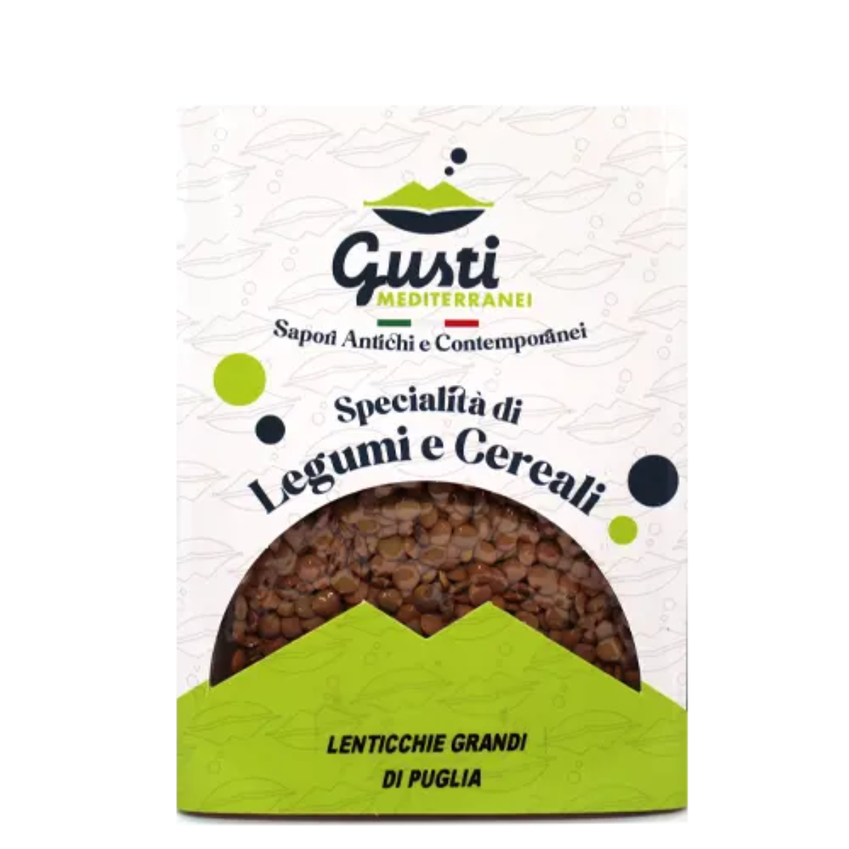 Lenticchie Grandi di Puglia vaschetta 500 GR Gusti Mediterranei