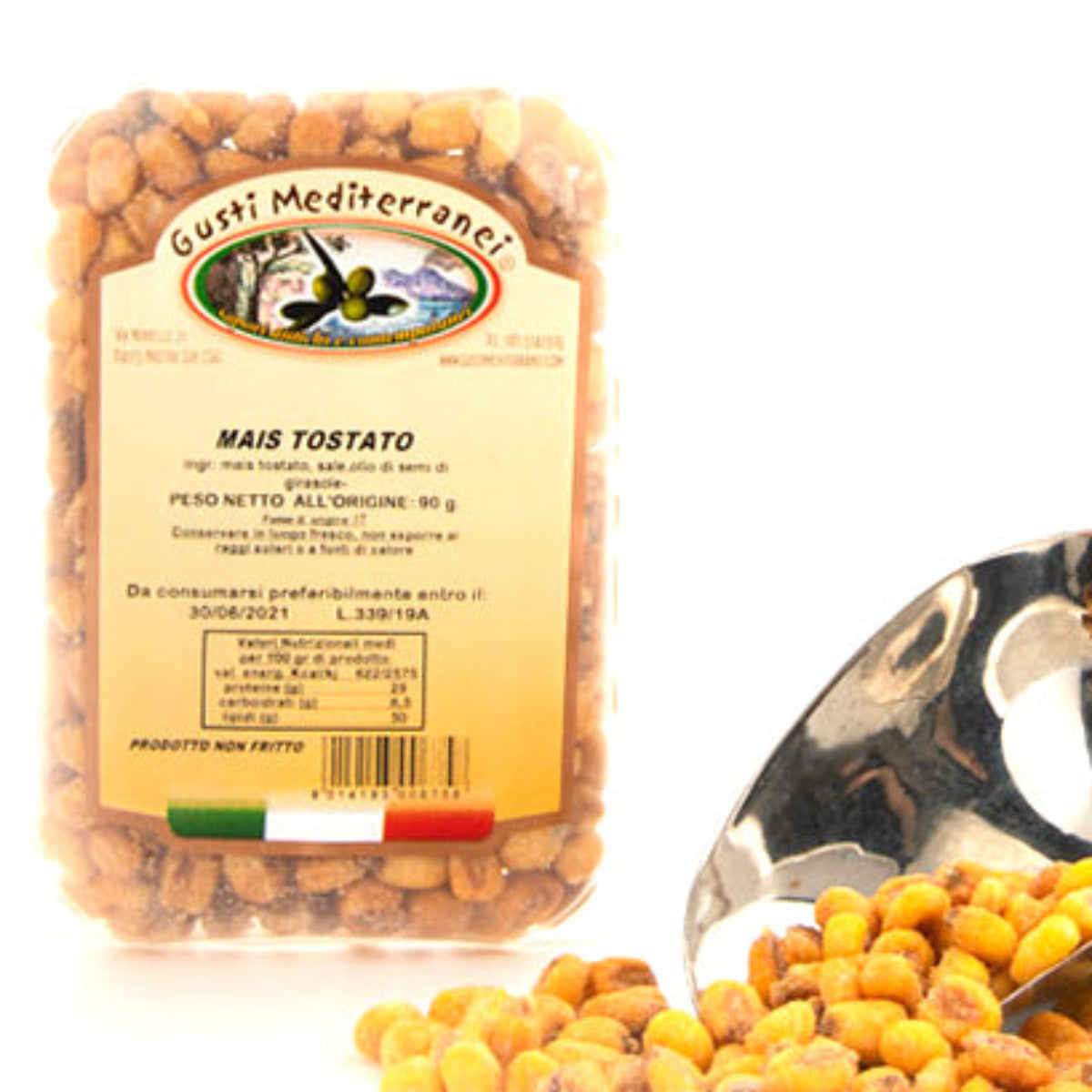 Mais tostato vaschetta 90 GR Gusti Mediterranei