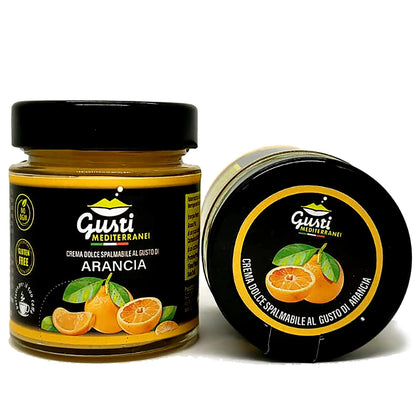 Crema dolce spalmabile all' Arancia 156 ML - 580 ML Gusti Mediterranei