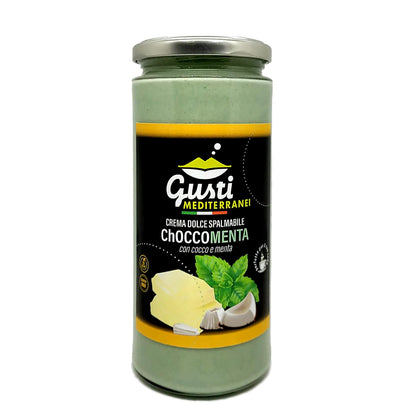 Crema dolce spalmabile al Choccomenta e Cocco 156 ML - 580 ML Gusti Mediterranei