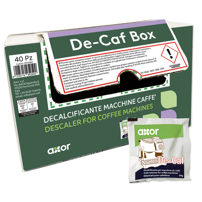 DE-CAF Decalcificante ecologico macchine caffè bustina da 30g Axor