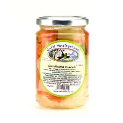 Giardiniera in aceto di vino 314 ML - 720 MLGusti Mediterranei
