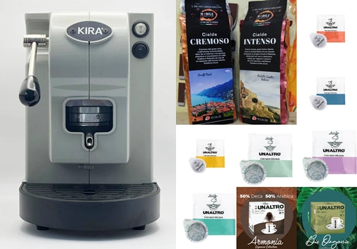 Macchina a cialde Grigio Tortora Kira - Nobile Passione