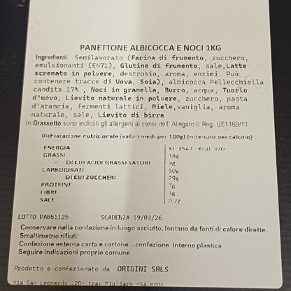 Panettone artigianale Dedicato a Mio Padre 1kg