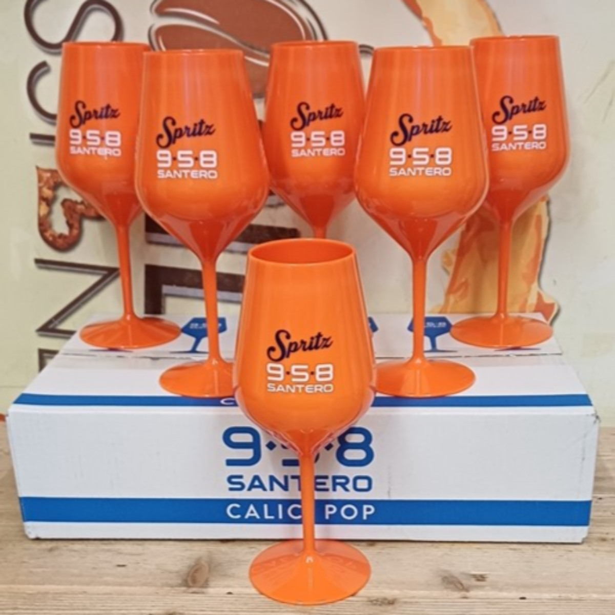 Set 6 Calici/Bicchieri Santero 958 Spritz