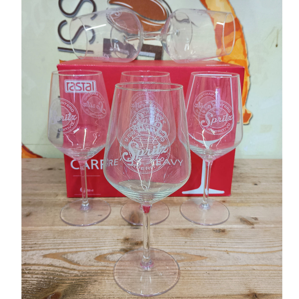 Set 6 Calici/Bicchieri Santero 958 Spritz in vetro