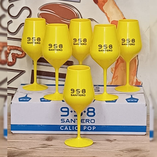 Set Calici / Bicchieri Santero 958 Gialli