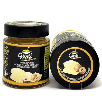 Crema dolce spalmabile Nocciolata bianca 156 ML - 580 ML Gusti Mediterranei