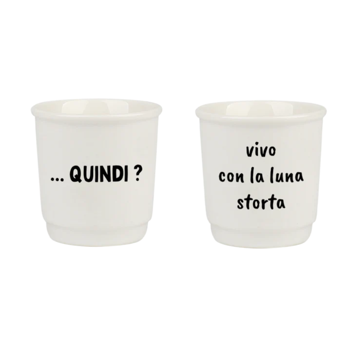 Set Tazzine da caffè in ceramica "Quindi_Luna" Soorprendimi