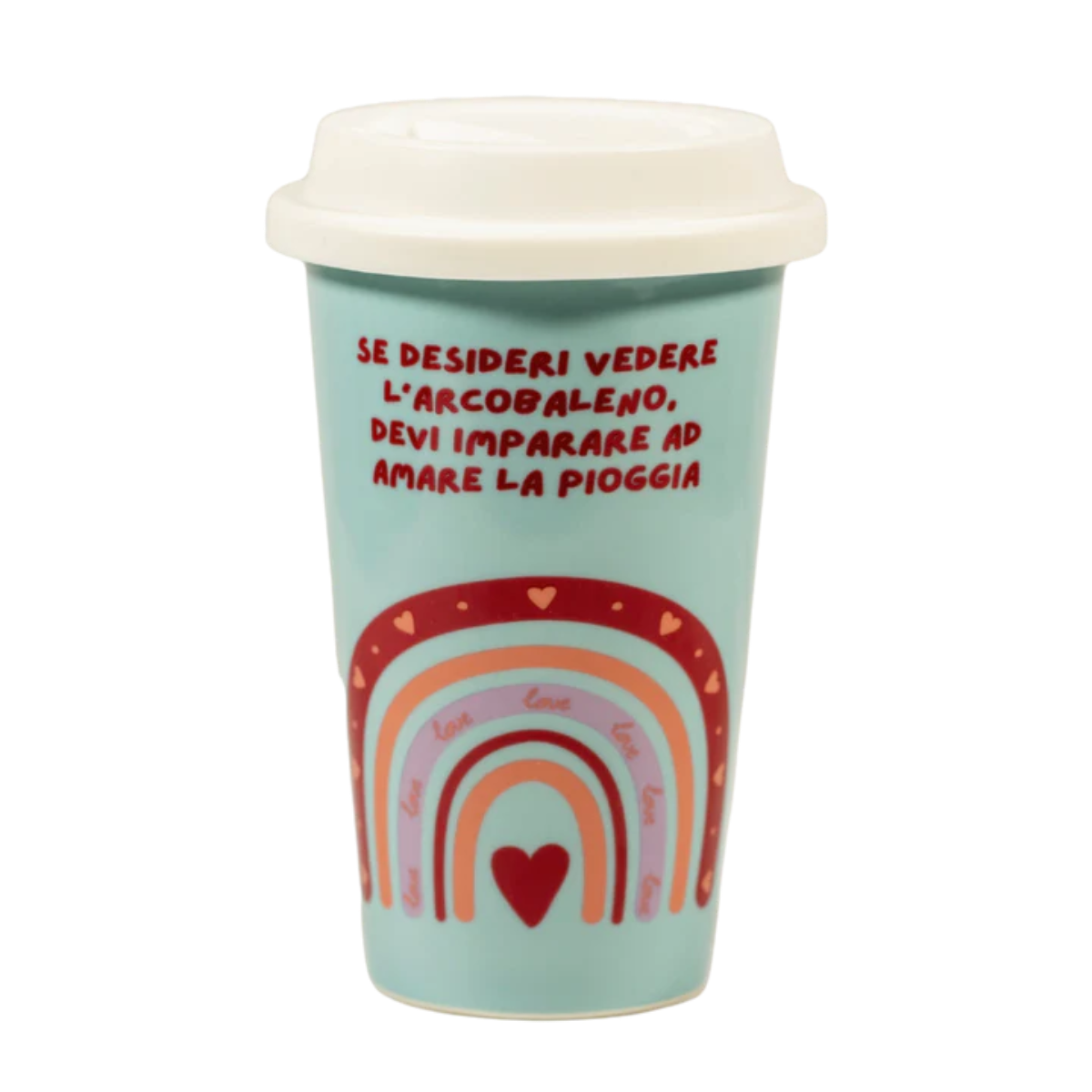 Tazza in ceramica "Arcobaleno" Soorprendimi