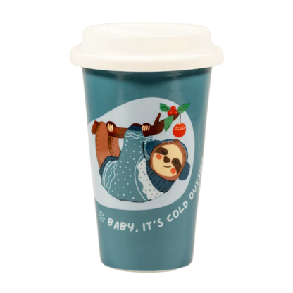 Tazza in ceramica "Bradipo Natale" Soorprendimi