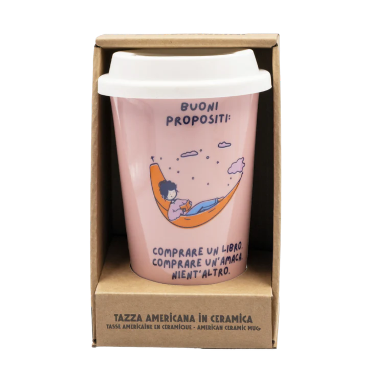 Tazza in ceramica "Buoni propositi" Soorprendimi