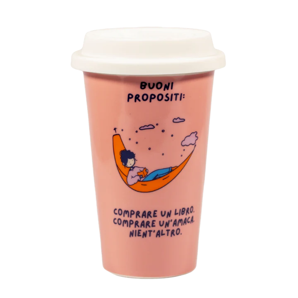 Tazza in ceramica "Buoni propositi" Soorprendimi