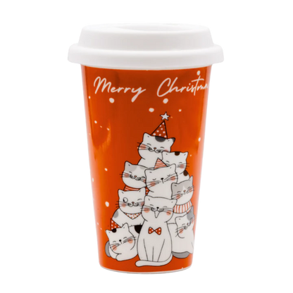 Tazza in ceramica "Gatti Natale" Soorprendimi