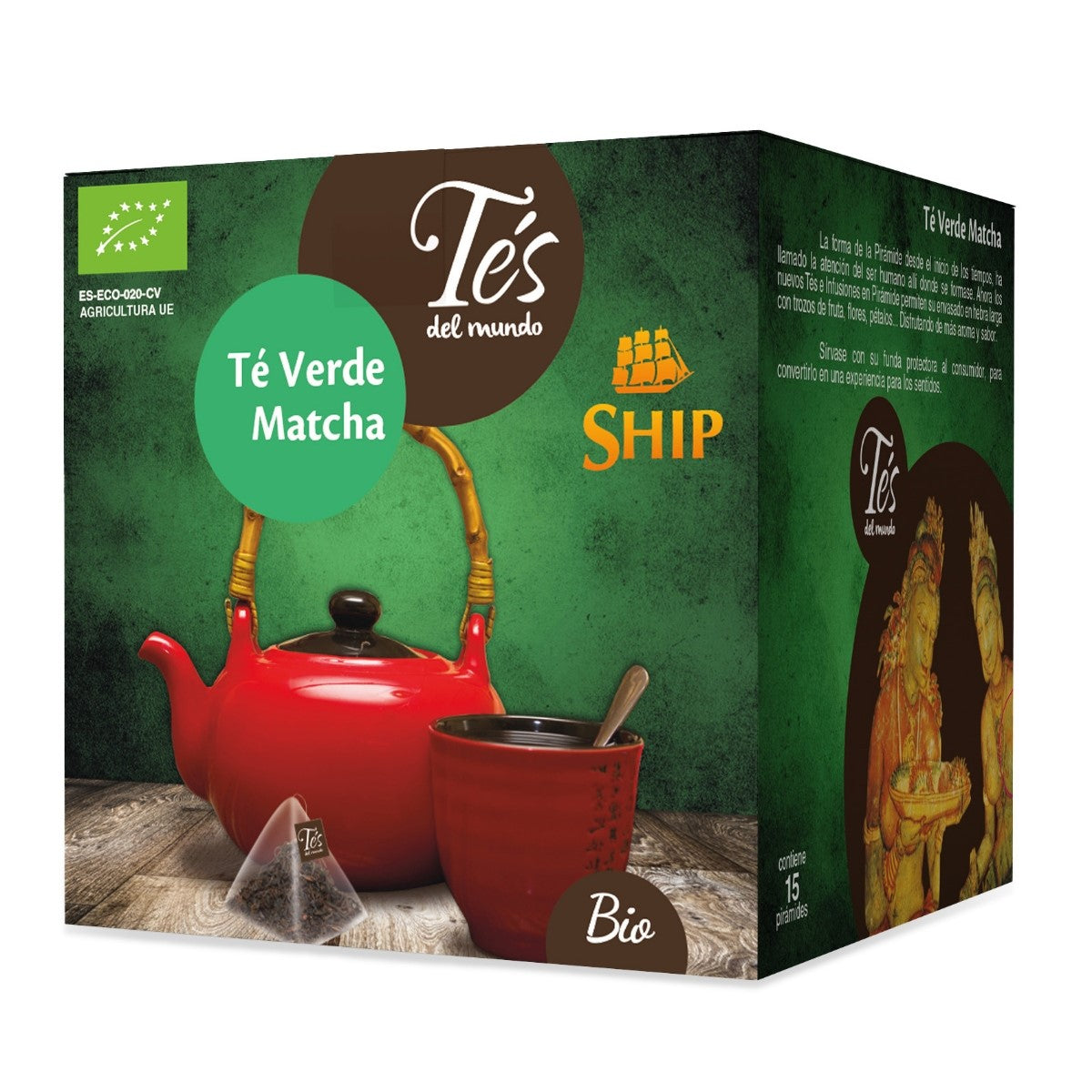Té Verde Matcha Bio filtri piramidali Ship