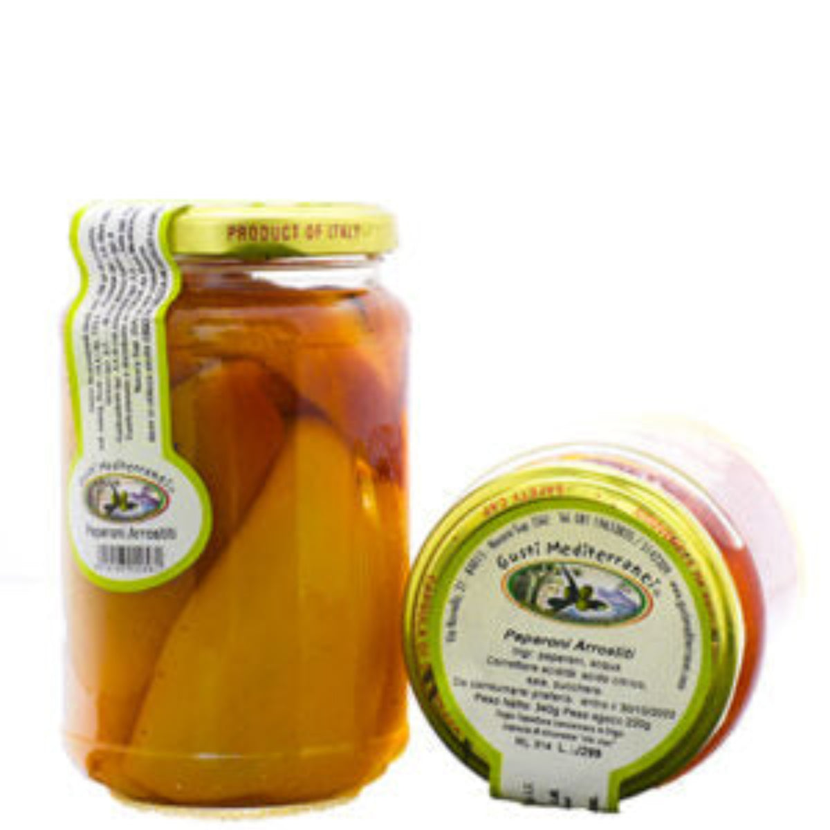 Peperoni arrostiti alla brace al naturale 370 ML Gusti Mediterranei