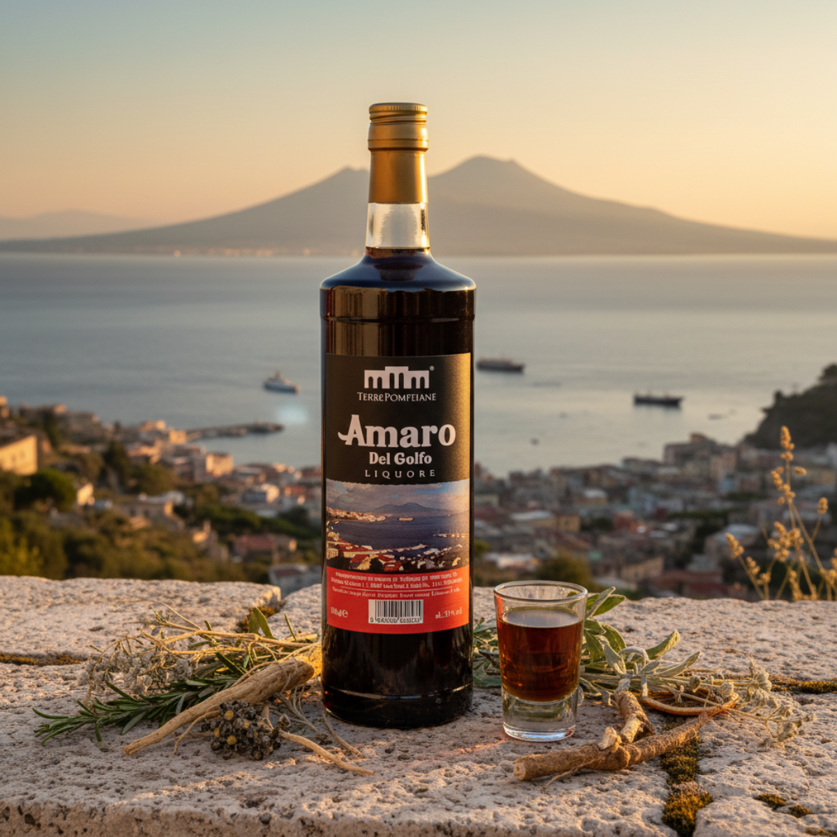 Amaro Del Golfo – Golfo di Napoli con bicchierino