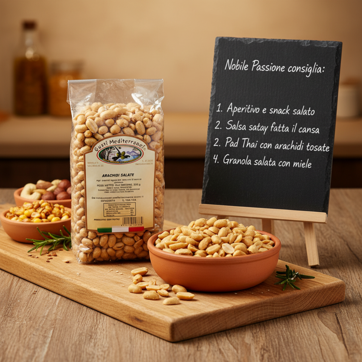 Arachidi Sgusciate Salate Tostate 500g — Frame Snack Board