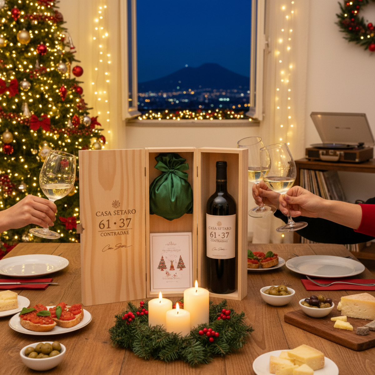 Box Tombola Natale - Solo mani e calici