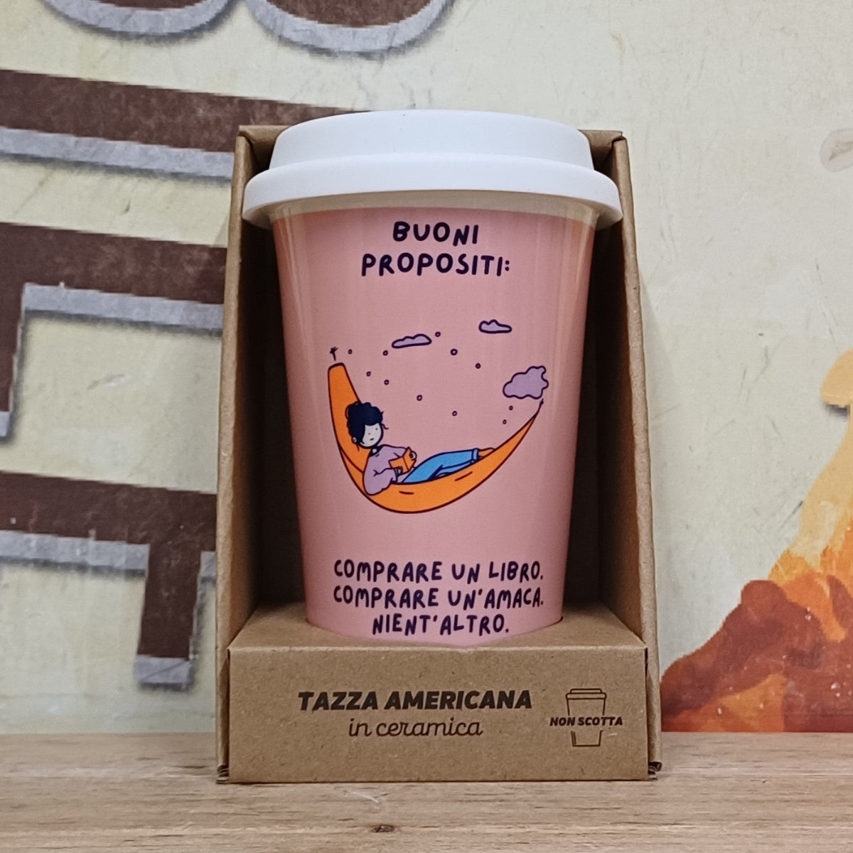 Tazza in ceramica "Buoni propositi" Soorprendimi