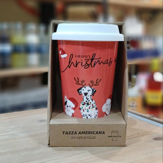 Tazza in ceramica "Cani Natale"