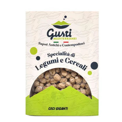 Ceci Grandi italiani essiccati vaschetta 500 GR Gusti Mediterranei