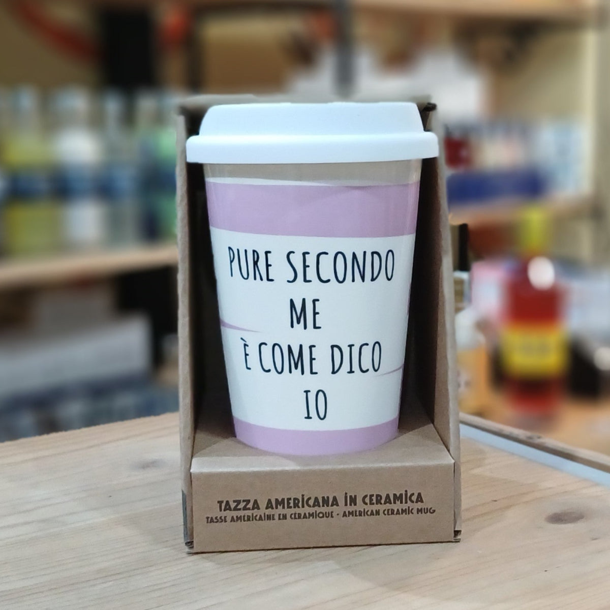 Tazza in ceramica "Come dico io" Soorprendimi