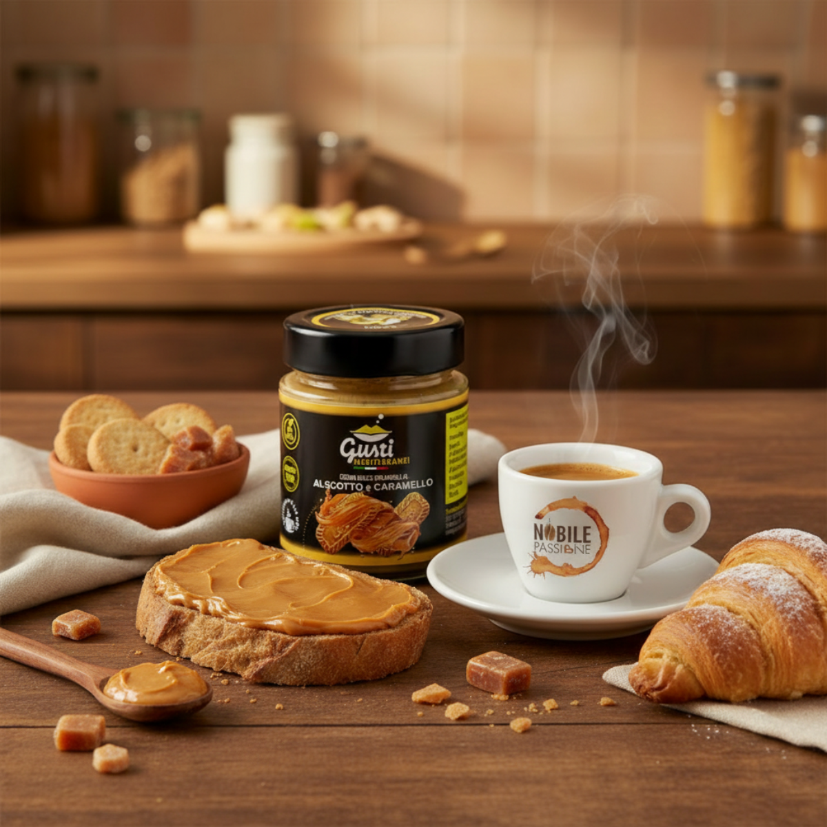 Crema Biscotto e Caramello Gusti Mediterranei - Colazione Italiana