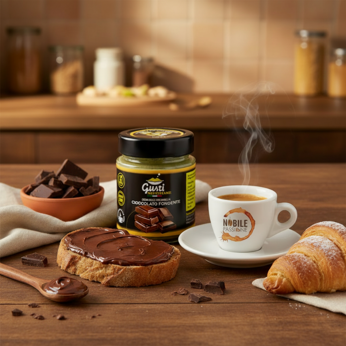 Crema Cioccolato Fondente - Frame colazione italiana