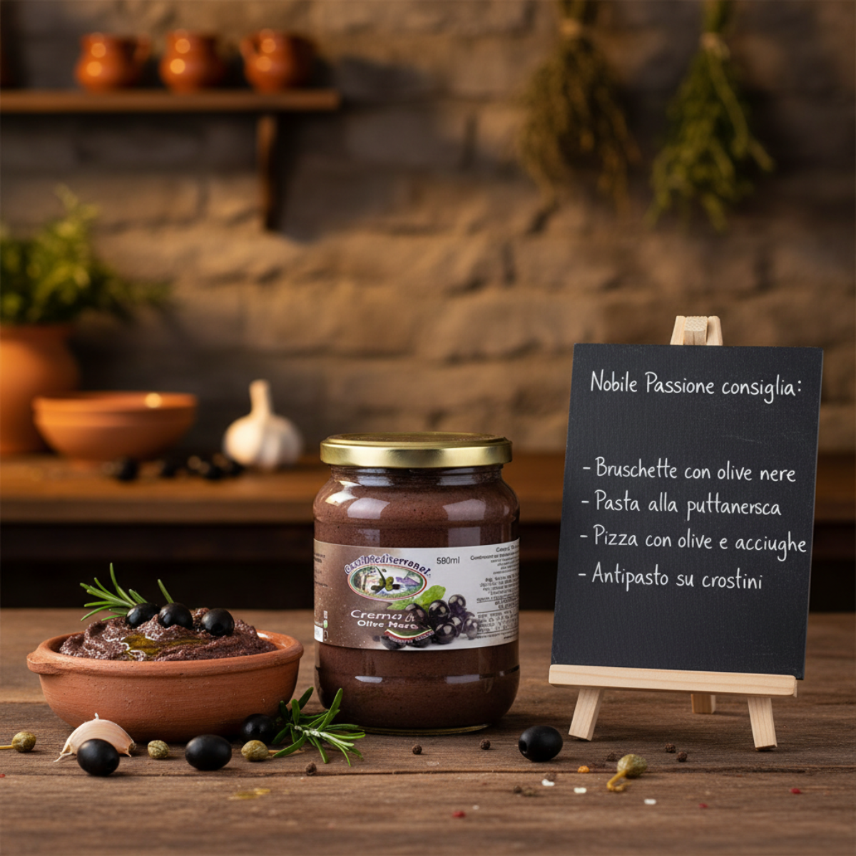 Crema di Olive Nere 580ml — Frame Cucina
