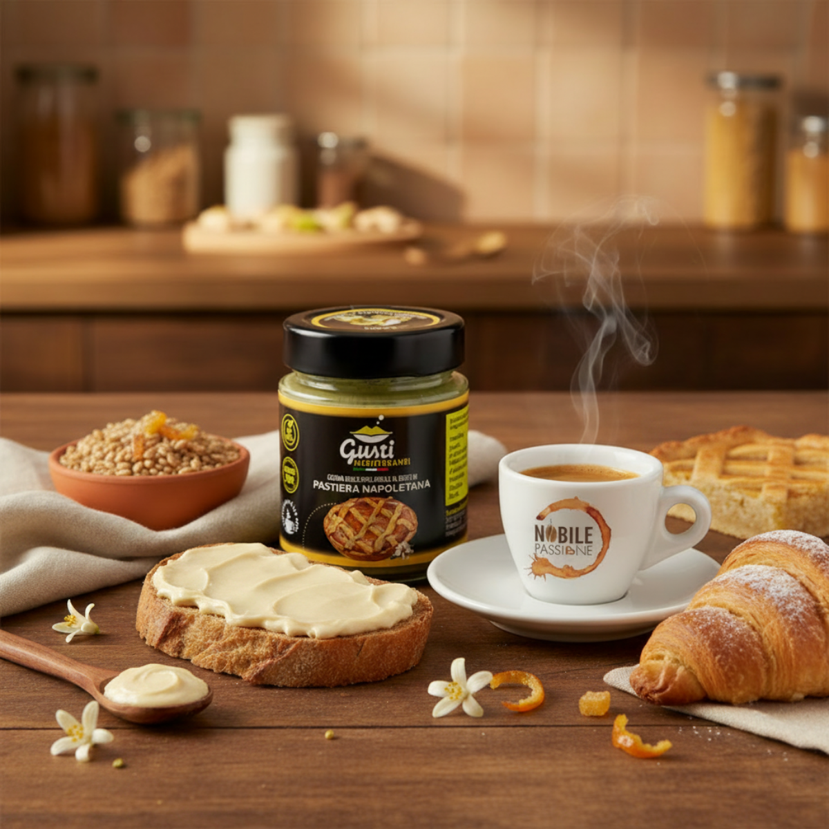 Crema Pastiera Napoletana Gusti Mediterranei - Colazione Italiana