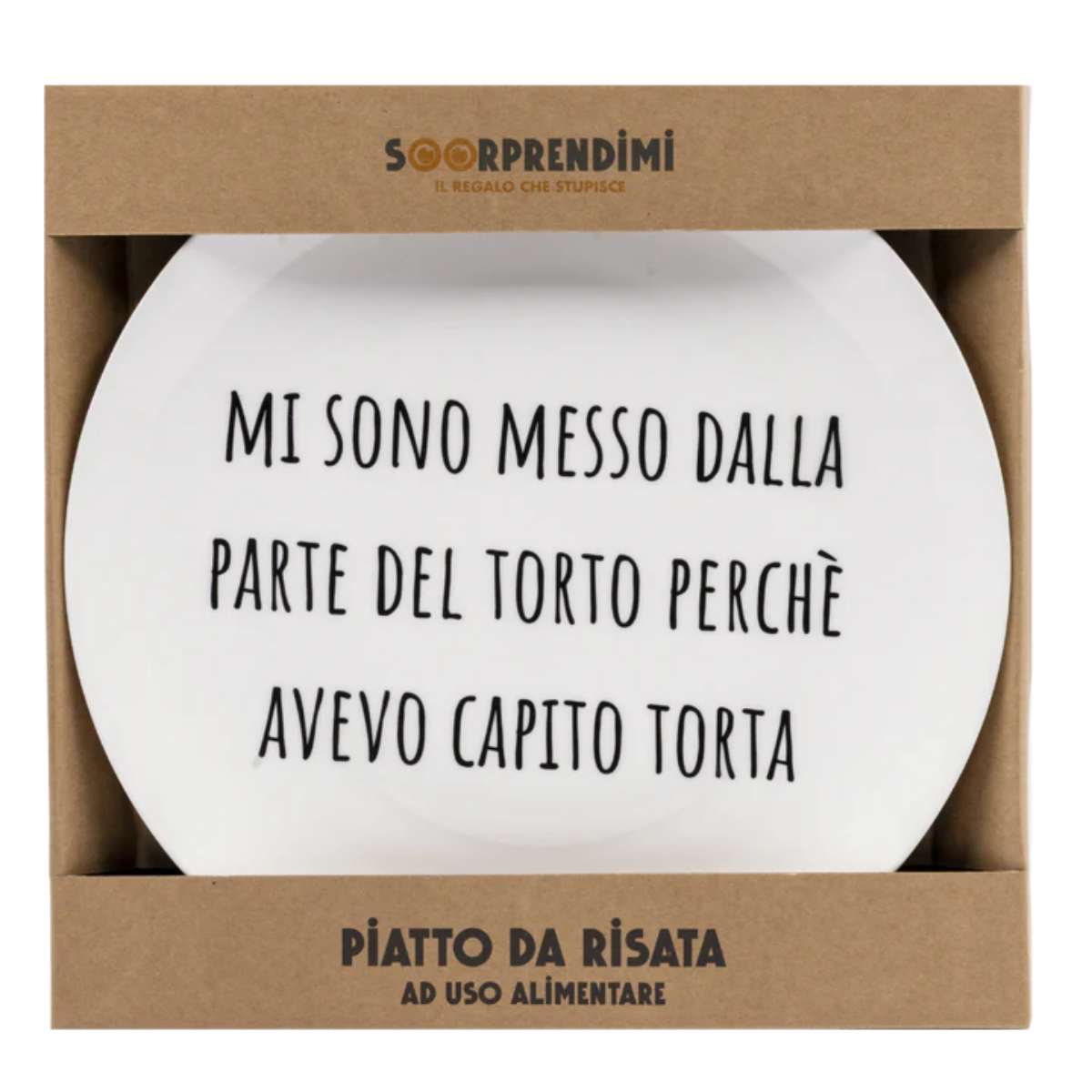 Piatto in ceramica "Torta" Soorprendimi