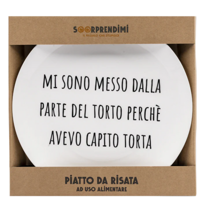Piatto in ceramica "Torta" Soorprendimi