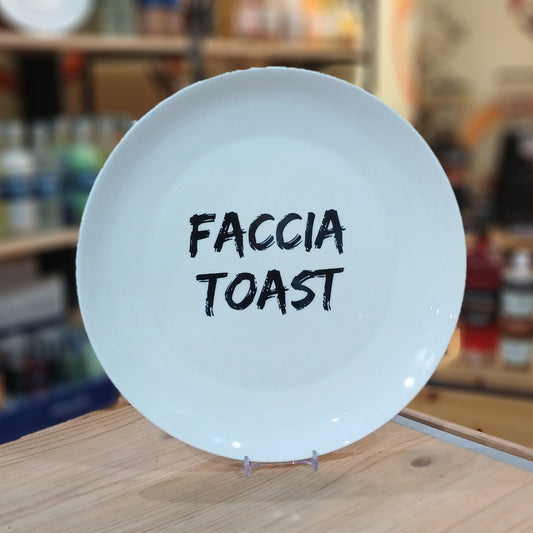Piatto in ceramica "Faccia Toast"