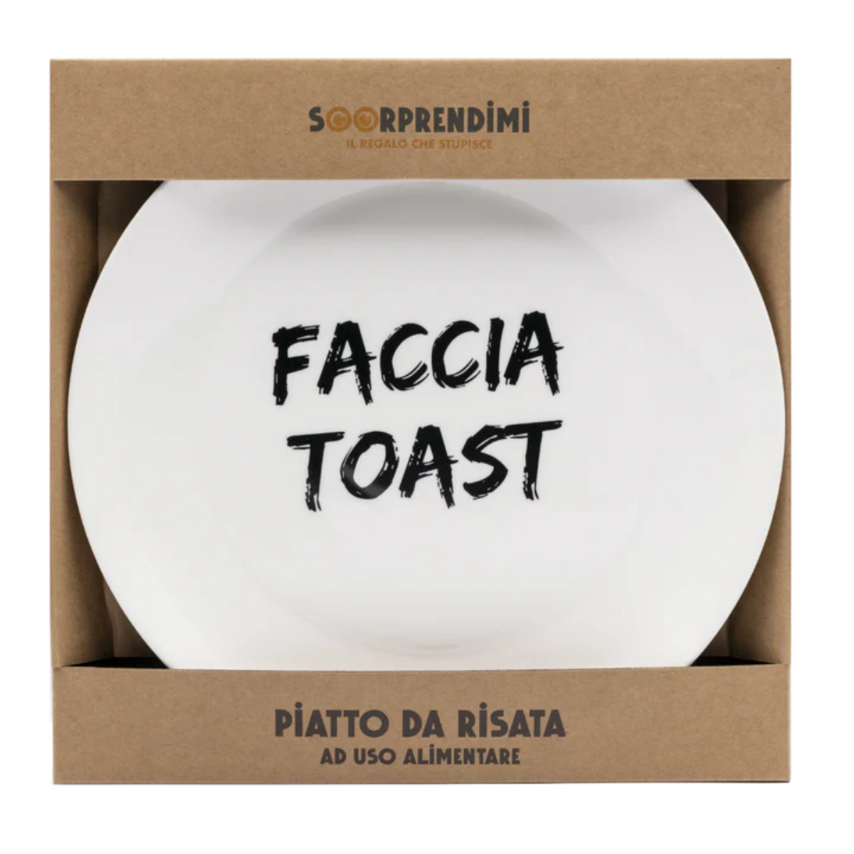 Piatto in ceramica "Faccia Toast" Soorprendimi