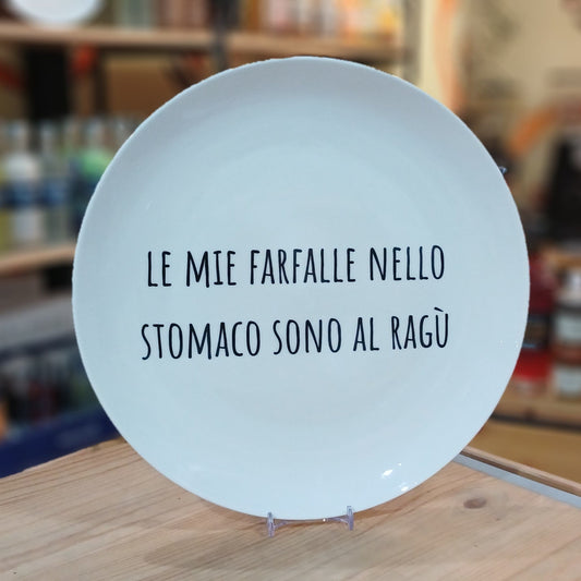 Piatto in ceramica "Farfalle"