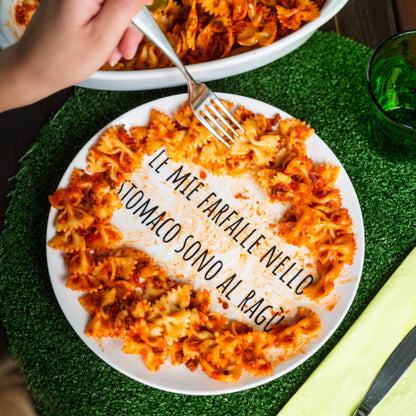 Piatto in ceramica "Farfalle" Soorprendimi