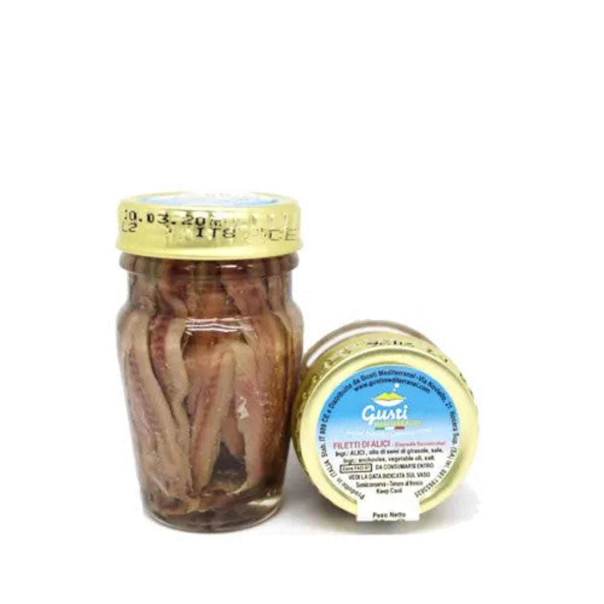Filetti di alici in olio 80 ML / 140 ML Gusti Mediterranei