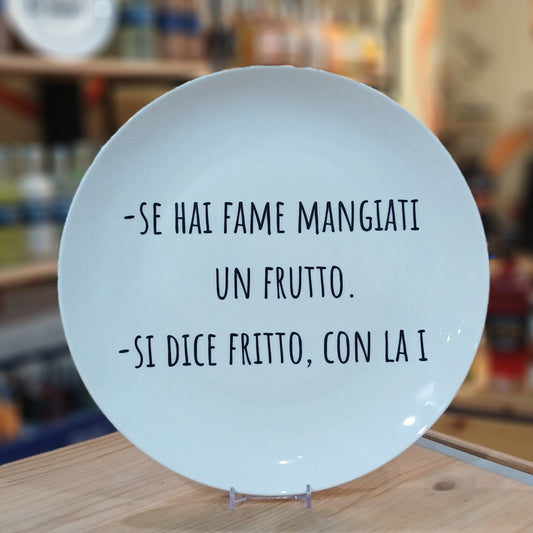 Piatto in ceramica "Fritto"