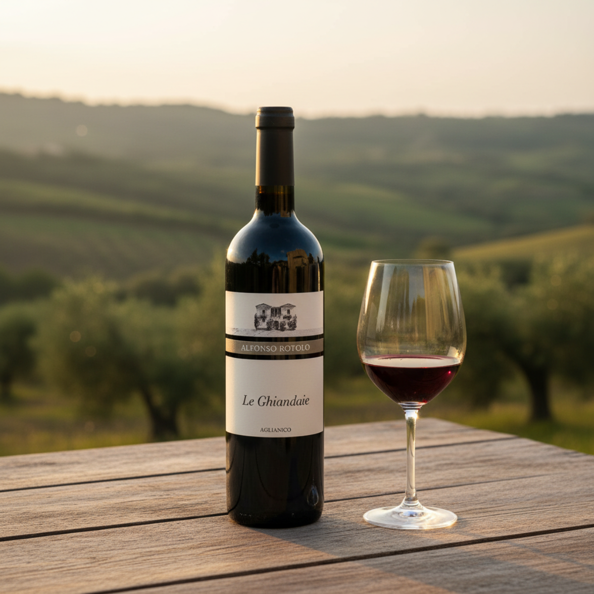 Le Ghiandaie Aglianico – etichetta fedele