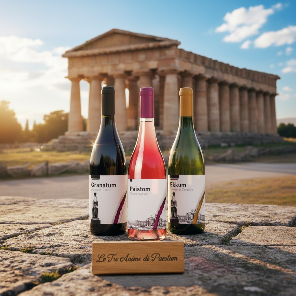 Le Tre Anime di Paestum – Targa illuminata