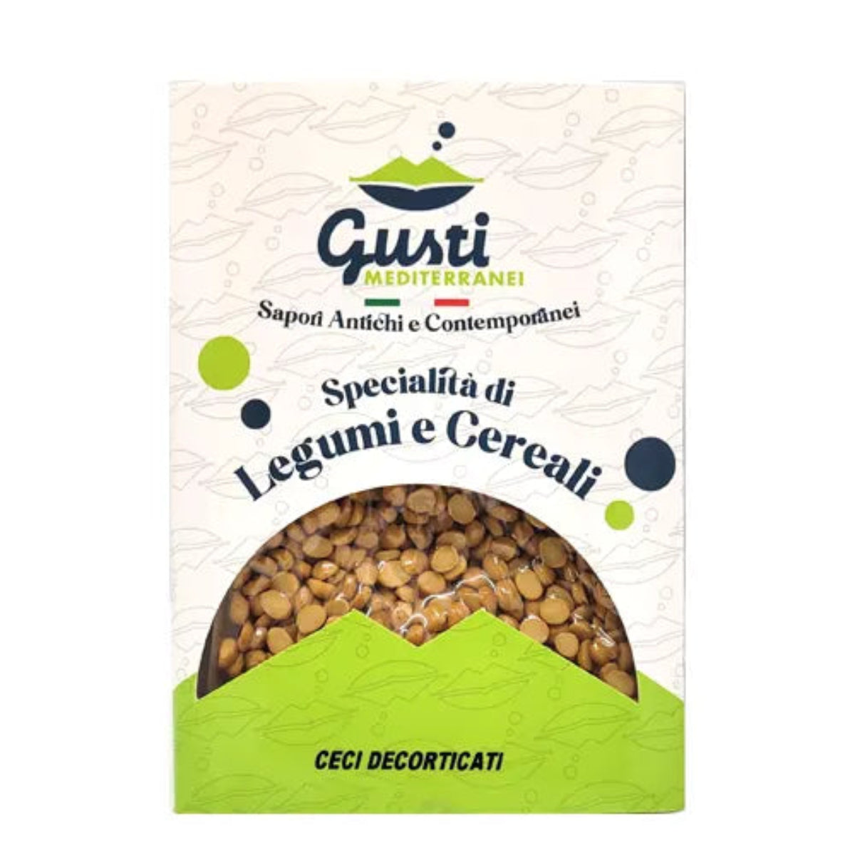 Ceci decorticati vaschetta 500 GR Gusti Mediterranei