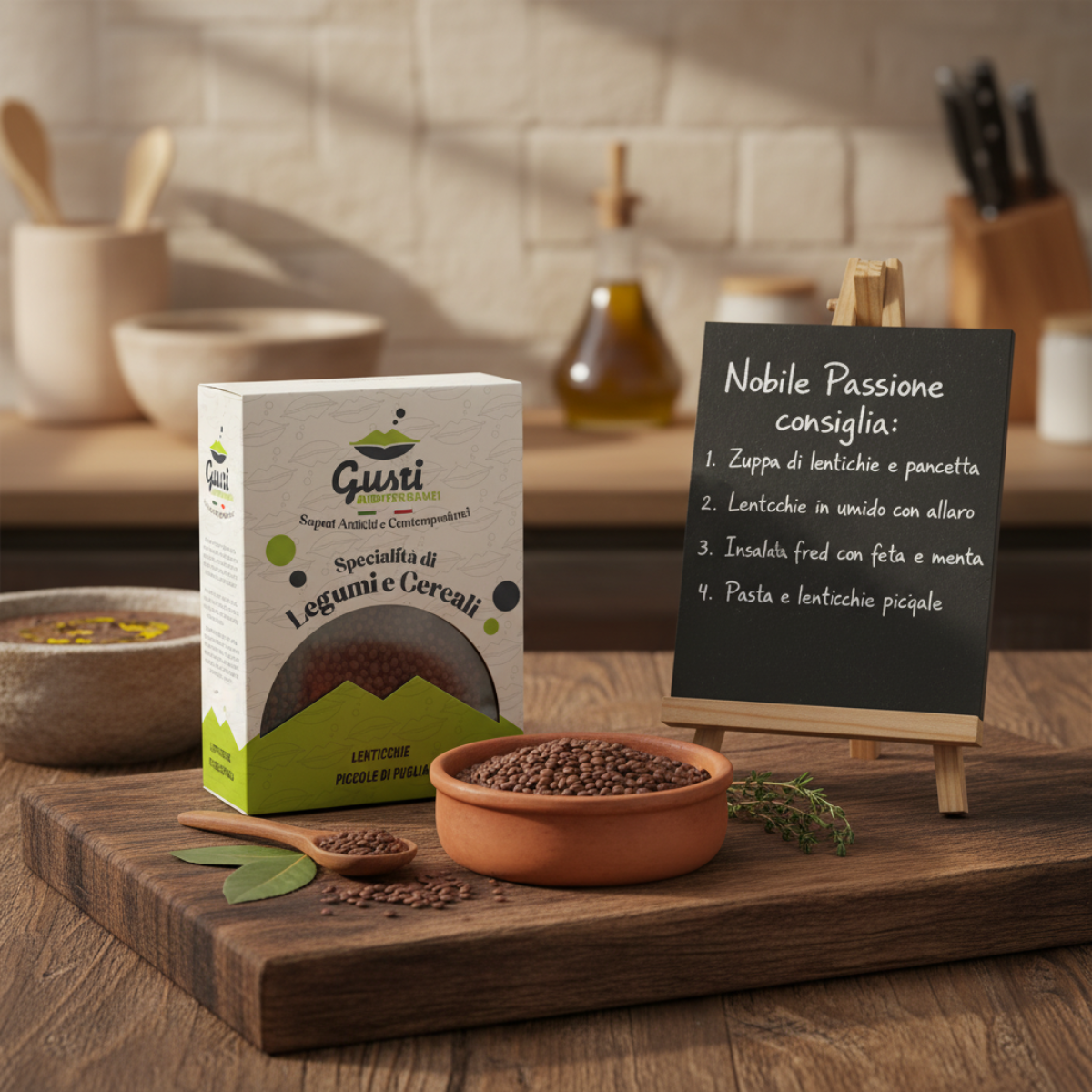 Lenticchie Piccole di Puglia — Frame Snack Board