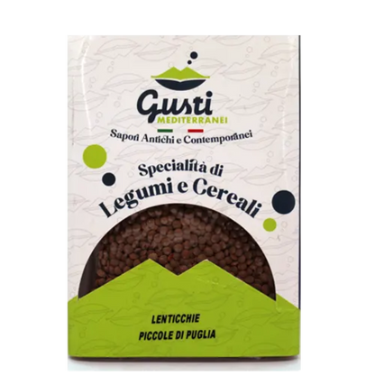 Lenticchie Piccole di Puglia vaschetta 500 GR Gusti Mediterranei